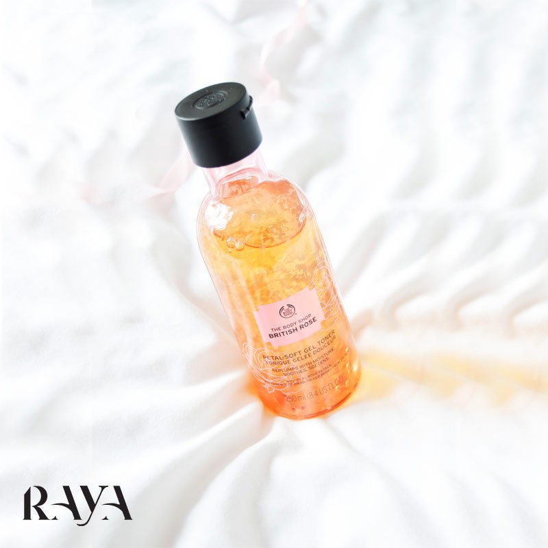 تونر گل رز بریتانیایی بادی شاپ حجم 250 میلی لیتر The Body Shop British Rose Petal-Soft Gel Toner